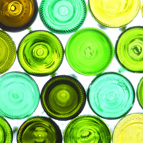 The Bottoms Of Glass Bottles