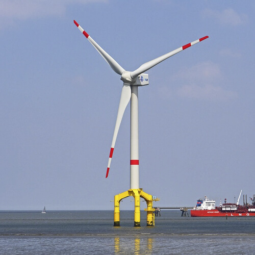 A Wind Turbine Out Of Sea