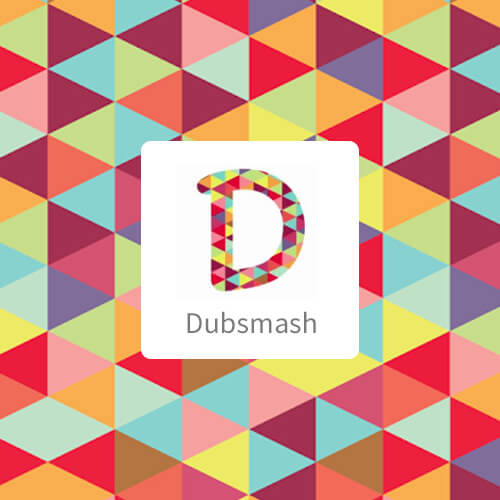 The Dubsmash Logo With Geometric Pattern
