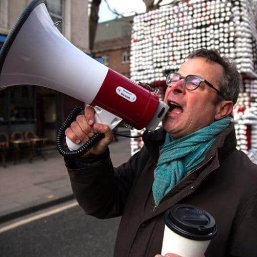 Hugh Fearnley-Whittingstall With A Megaphone