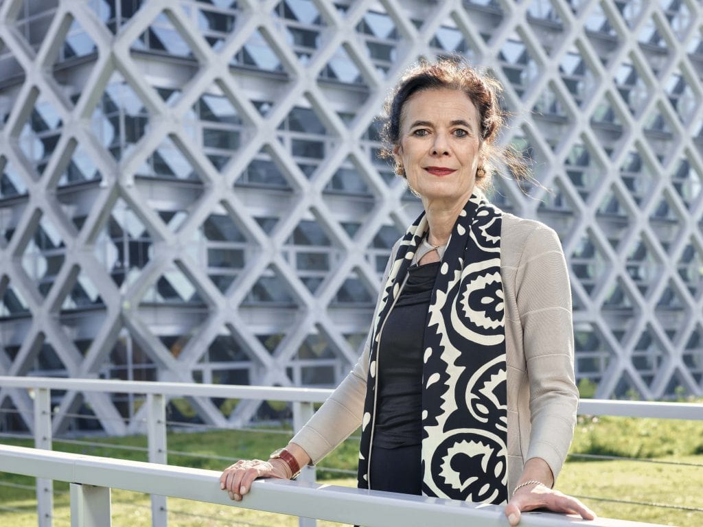 Professor Louise O Fresco Stood In Front Of A Building